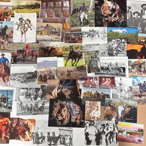 100 Piece Ephemera Paper Cut Outs Rodeo, Horse, Cowboy, Cowgirl, Western Wear, Country, Ranch, Junk Journals Glue Books Craft Paper Projects
