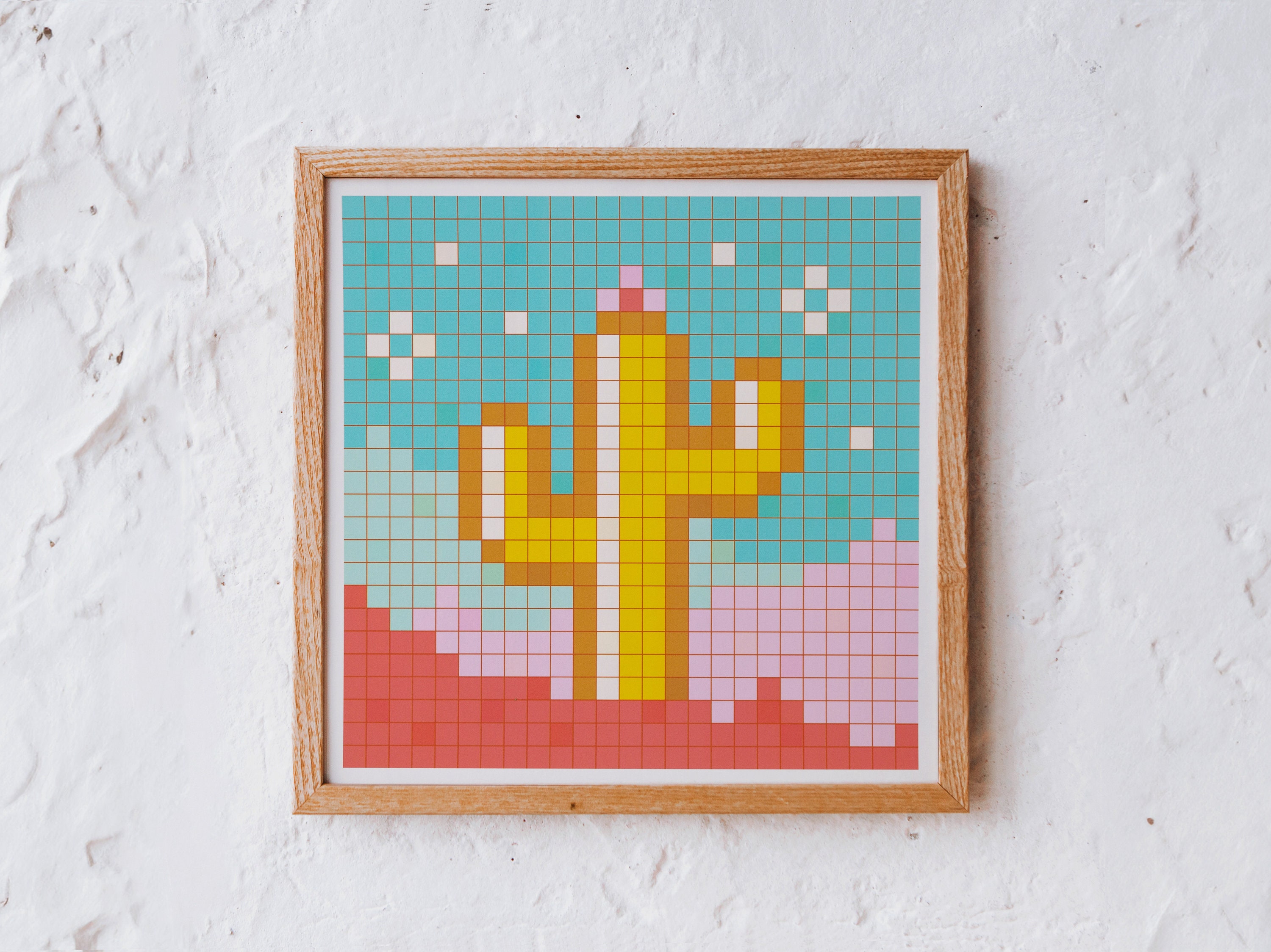 Cacti pixel art set cactus com coleção de flores flora do deserto