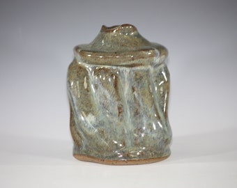 Ceramic bottle Bud vase, Stoneware bottle Bud vase