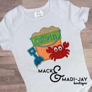 Beach shirt, Beach Vacation shirt, Crab and Sand castle, Sand toys
