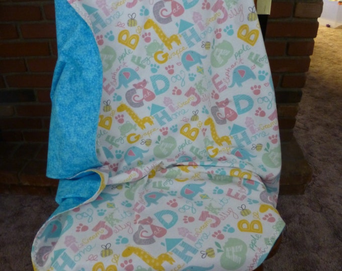 Blanket Flannel Double Sided Extra Large Soft ABC Letters Etsy