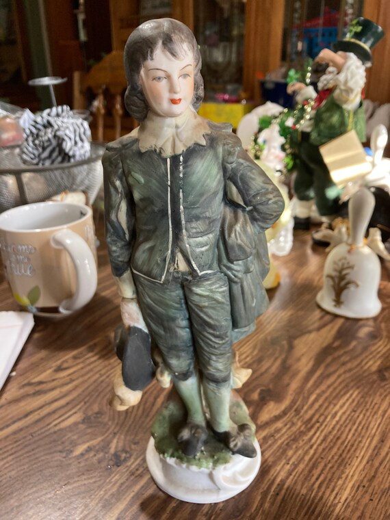 Vintage Norleans Japan Colonial Blue Boy Figurine Hand painted Etsy