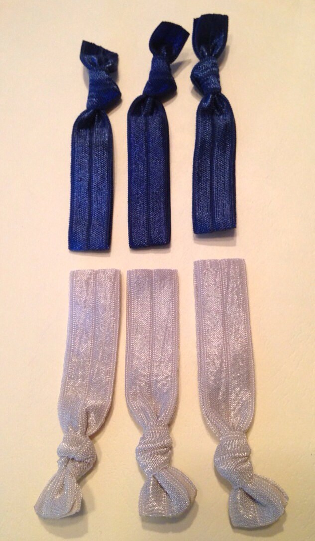 Set of 6 fold over elastic hair ties hair bands headbands mangobands