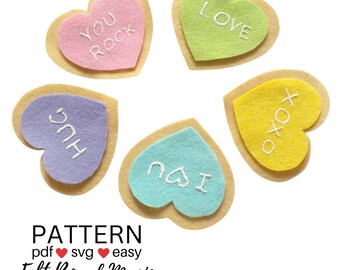 Five Valentine's Cookies PDF Pattern Felt Board Set, SVG Cricut Pattern,  Counting, Five, 5, Library, Circle Time, Story time, ECE