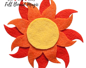 Bright Sun Shining Down PDF SVG Felt Board Pattern Flannel Board Song Weather
