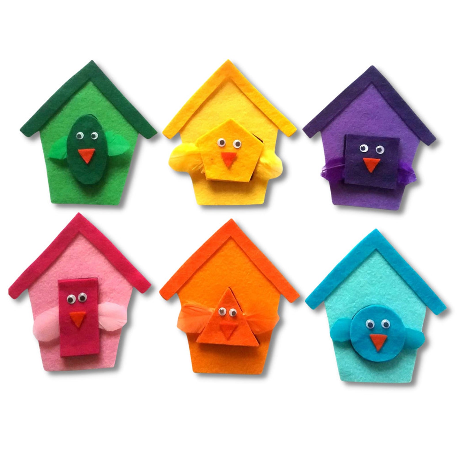 A House for Birdie PDF Pattern Felt Board Set Colors Shapes Etsy Australia