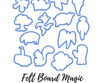 It Looked Like Spilt Milk PDF emplate Print Cut Use Felt Board Set Cloud Shapes Imagination