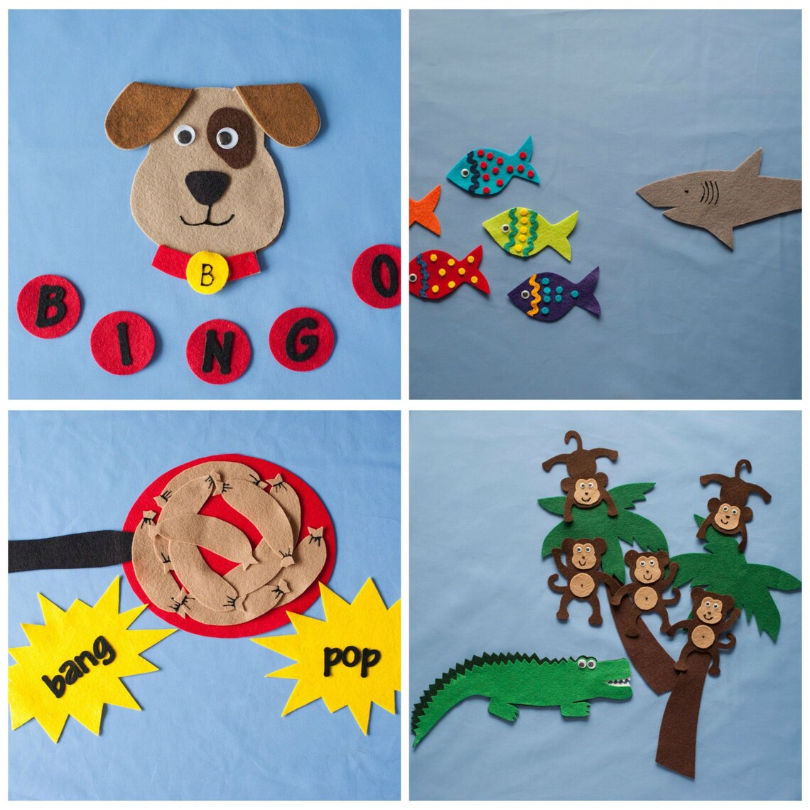 Classic Felt Board Songs Felt Board Pattern Ebook Digital Etsy