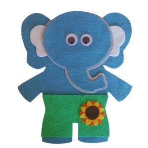 If Elephants Wore Pants PDF and SVG Felt Board Pattern, Picture Book ...