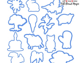 It Looked Like Spilt Milk Flannel Felt Board Story preschool Etsy