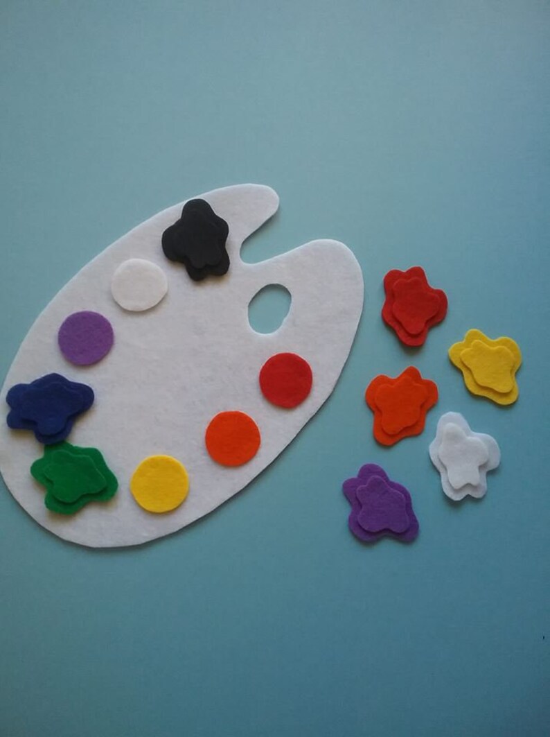 Colors and Shapes Felt Story Board Patterns Flannel Board Etsy