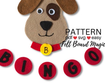 BINGO PDF Felt Board Pattern SVG Cutting Files Flannel Board Pattern Song  Farm