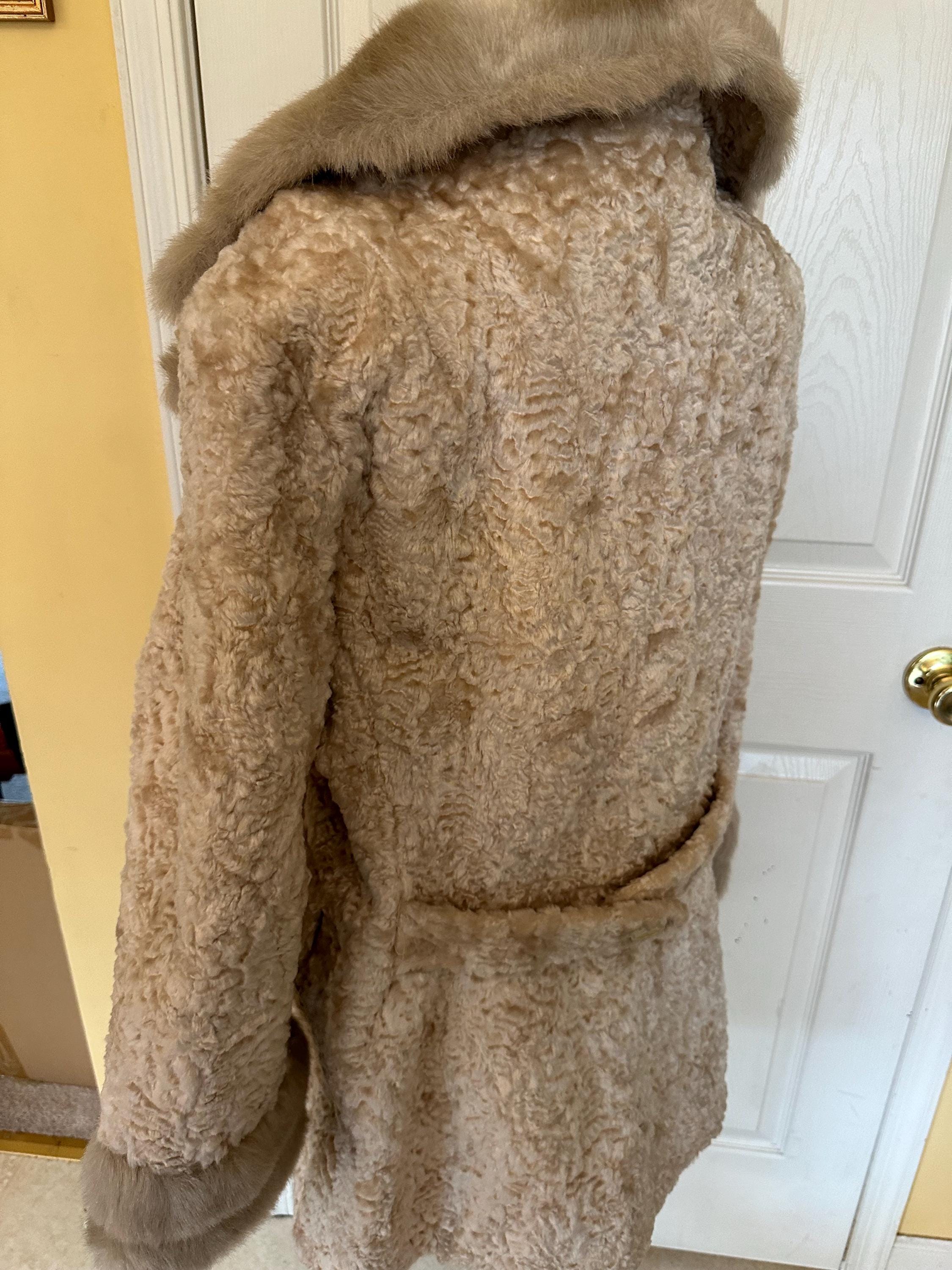 Vintage Russell Taylor Blonde Faux Fur Coat Size M - Etsy Canada
