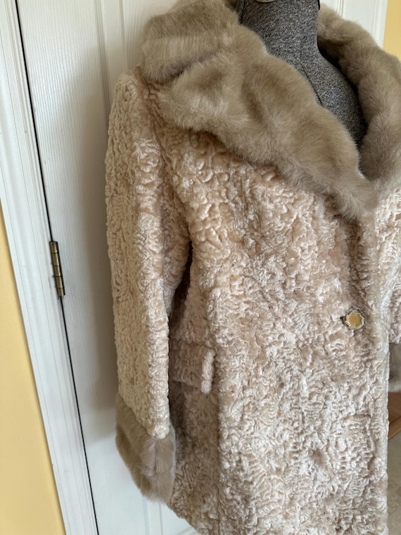 Vintage Russell Taylor Blonde Faux Fur Coat Size M - Etsy