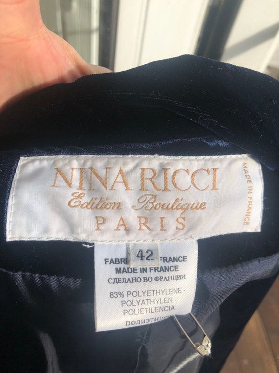 Vintage Nina RICCI  Edition Boutique Couture 2 pi… - image 3