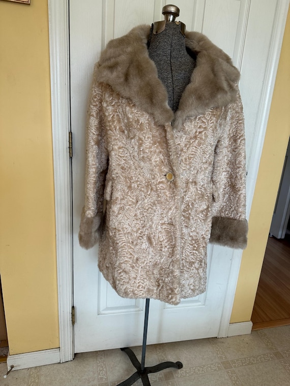 Vintage Russell Taylor Blonde Faux Fur Coat Size M - Etsy