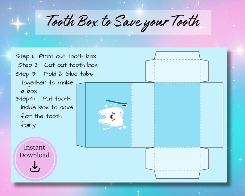 Tooth Fairy Letter Tooth Certificate Tooth Box Tooth Fairy Etsy