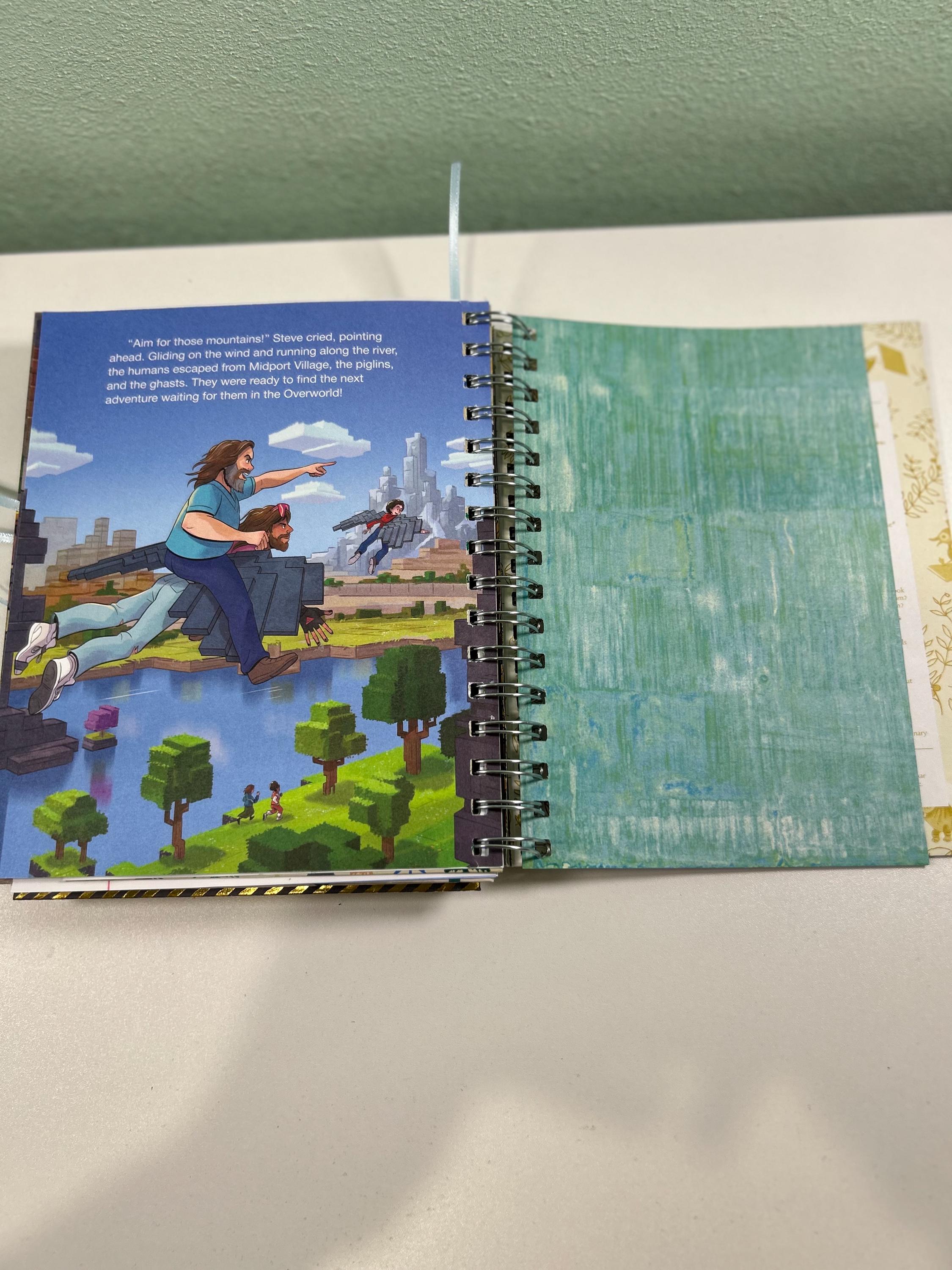 Minecraft Scrapbook Example Minecraft Junk Journal, Junk Journal, Notebook, Scrapbook, Journaling ...