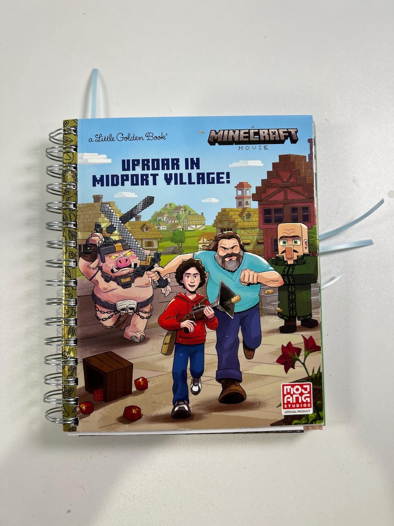 Minecraft Scrapbook Example Minecraft Junk Journal, Junk Journal, Notebook, Scrapbook, Journaling ...