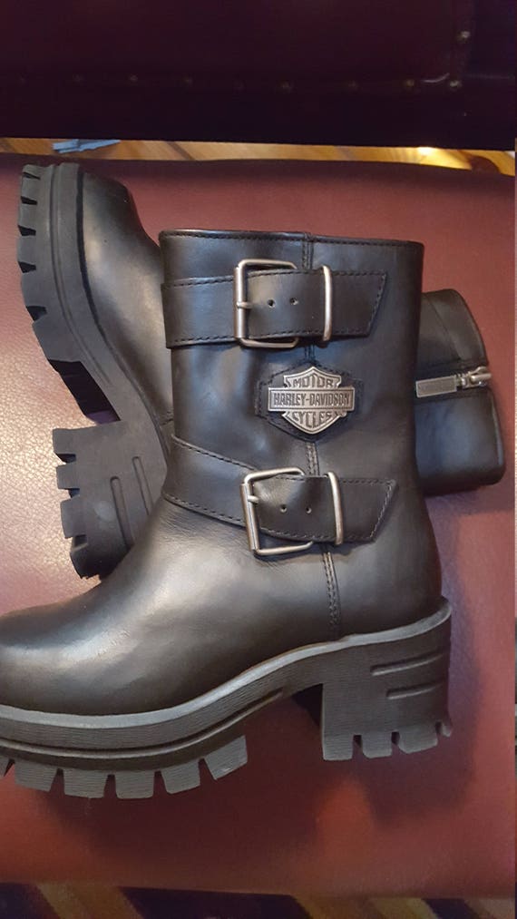 womens black harley davidson boots