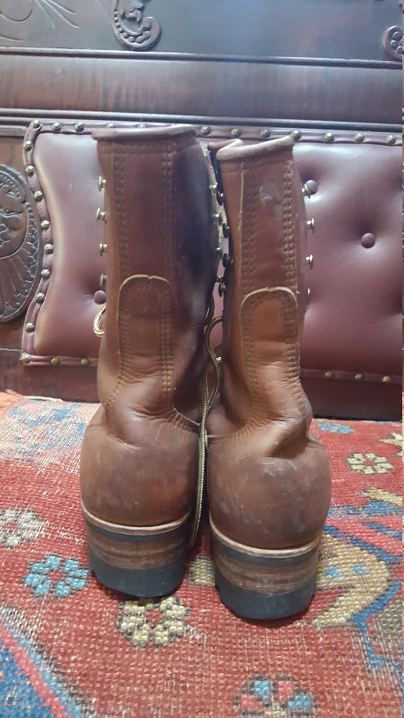 90s Distressed Carolina Boots Fits Women/'s Size 9.0