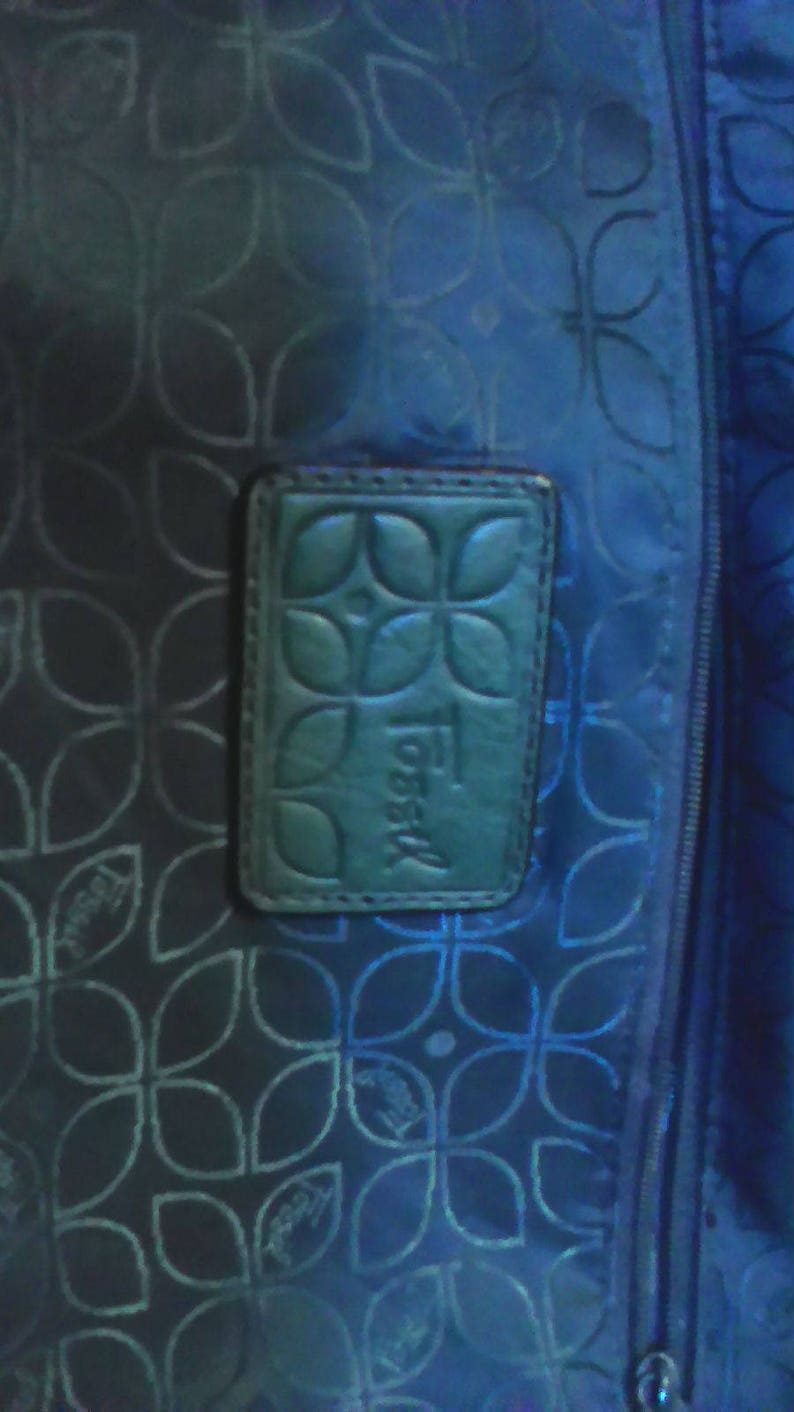 Women's Leather Fossil Bag 13x15 Etsy