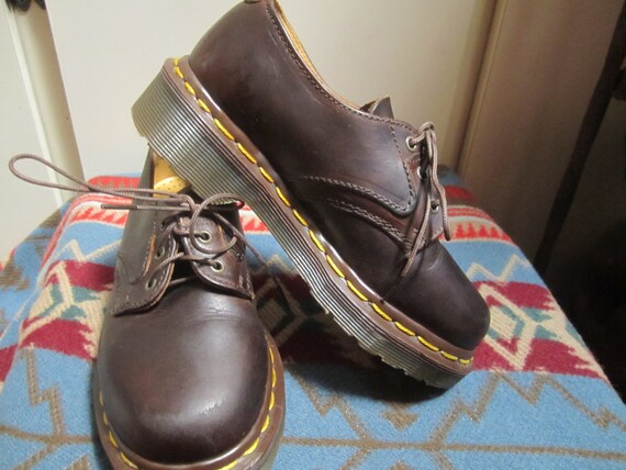 Childrens Doc Marten Brown Oxfords Size US 12 Made