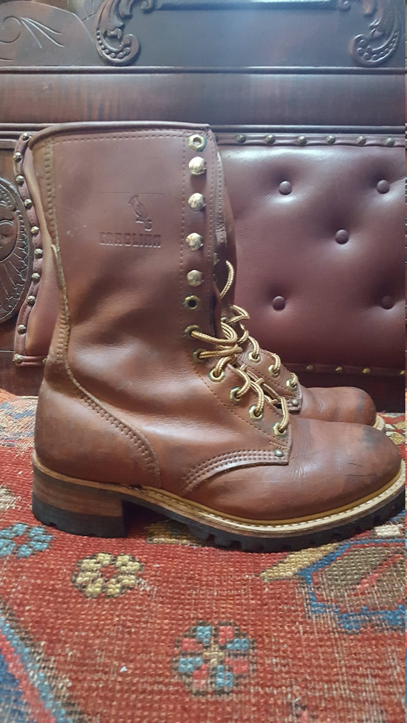 90s Distressed Carolina Boots Fits Women/'s Size 9.0