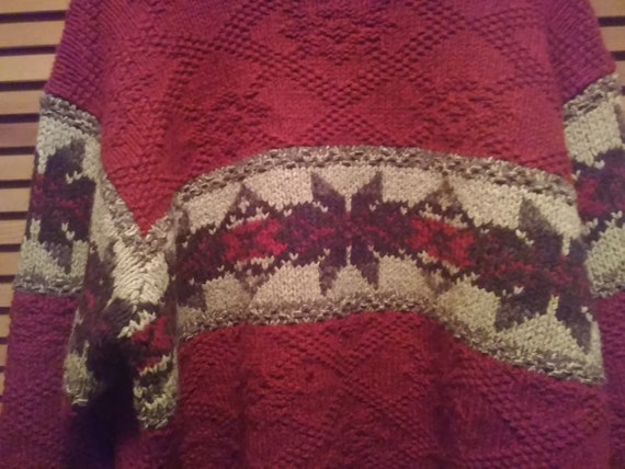 80s Ralph Lauren Handknit Wool Sweater Size XL So… - image 3