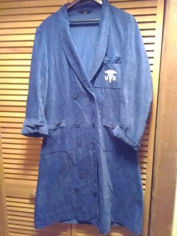 Vintage Deadstock 1950s Medical Corpsman Blue Cord