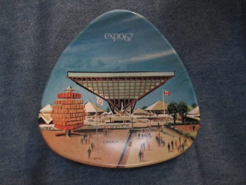 Expo 67 Souvenir Tray Canada Pavilion by Ornamin Memorabila Etsy