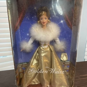 Vintage Mattel Barbie Golden Waltz Blonde Doll Special Edition NIB 1998 #22976