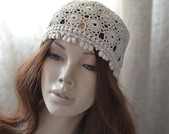 Crochet hat women Hats crochet summer Summer beanie Womens hats summer Crocheted hats Lace cap Ladies hats beanie Crochet hat lace