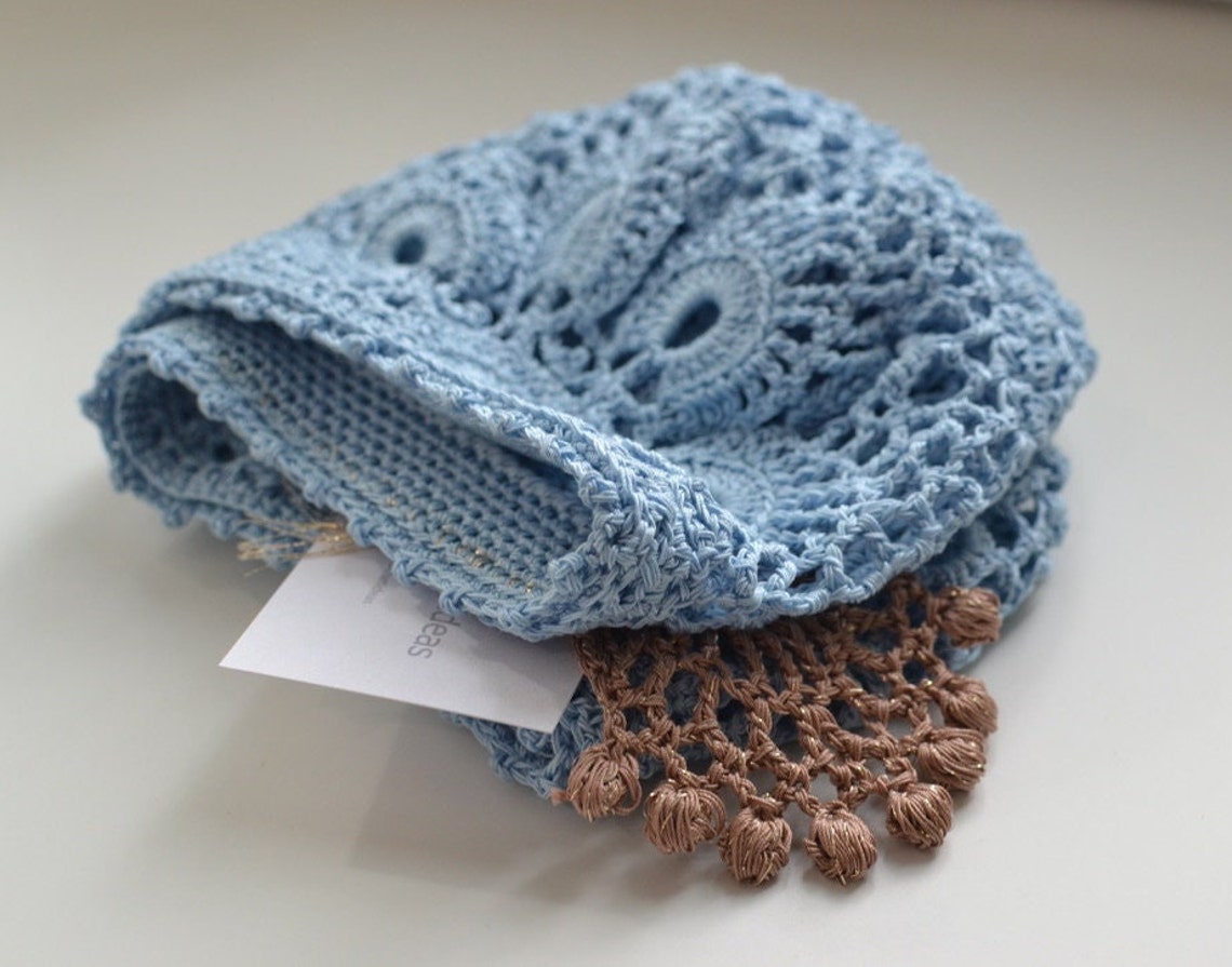 Sienna Crochet Sunhat, Sky main image 1