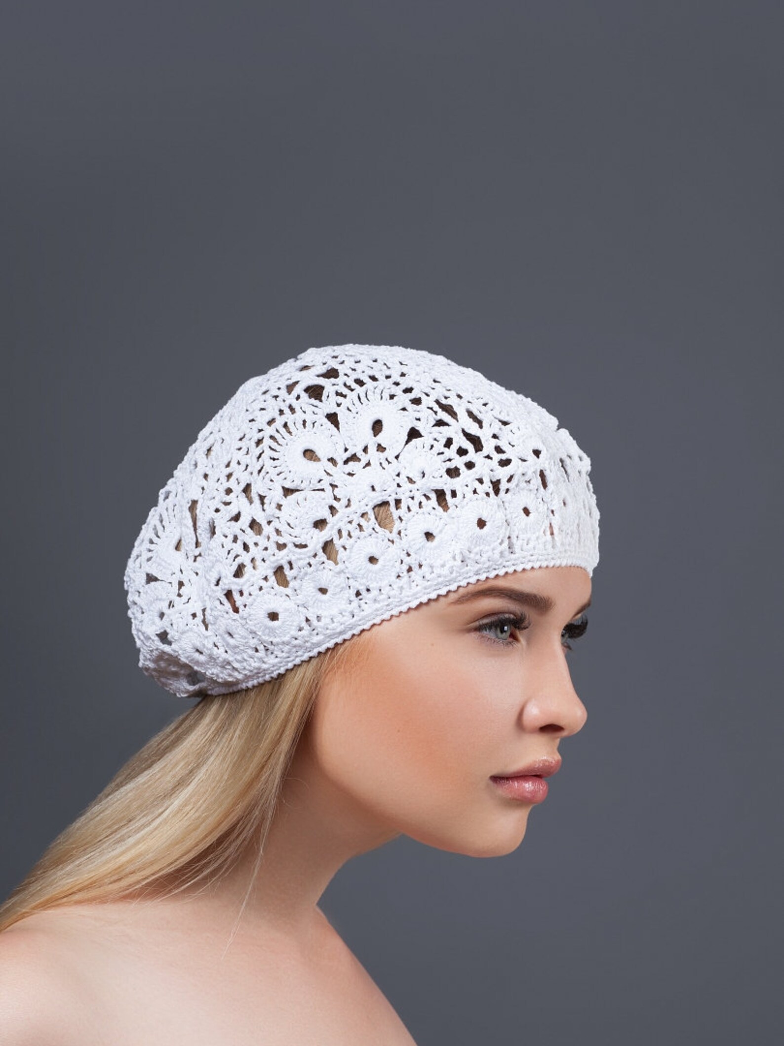 Womens hats Cotton crochet hat Crochet hat women White summer Etsy