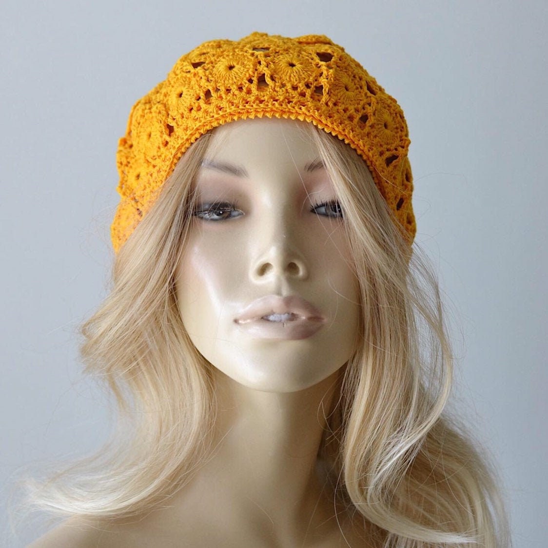 Womens Crochet Hat Crocheted Hat Women's Hat Beret Summer Etsy