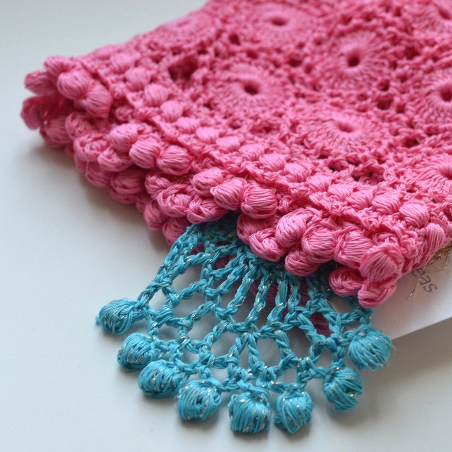 Pink Crochet Juliet Cap: Handmade Cotton Summer Beanie - Etsy