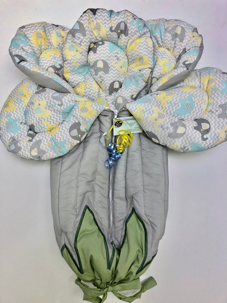 Baby Elephants Bunting Baby Bunting Baby Boy Shower Gift Etsy