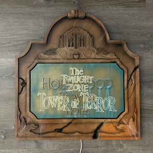 Hollywood Tower with leds Custom Sign with Leds~ Made To Order 24”x23”