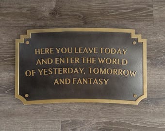 Theme Park Entrance Sign. Made to order.