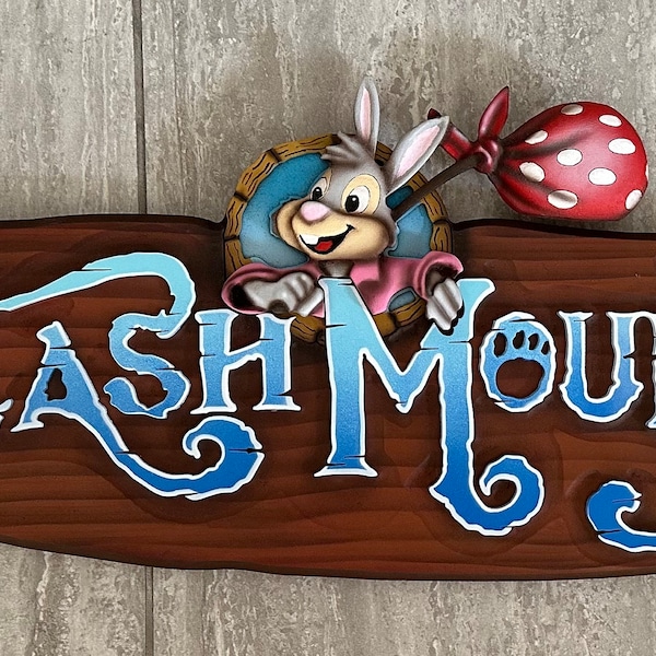 32” Custom Splash Mountain sign. Made to order.