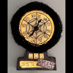 Nightmare Before Christmas Clock 32” with working hands