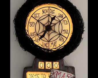 Nightmare Before Christmas Clock 32” with working hands
