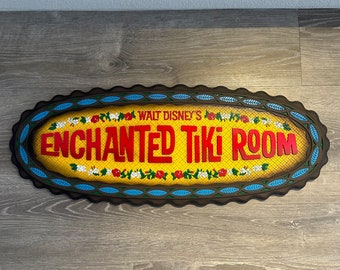 Enchanted Tiki Room inspired sign.~ MADE TO ORDER