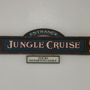 Jungle Cruise sign with led lanterns Custom Sign~ Made To Order