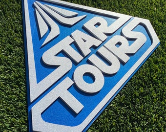 21x16” Star Tours Inspired sign straight edge~ MADE TO ORDER