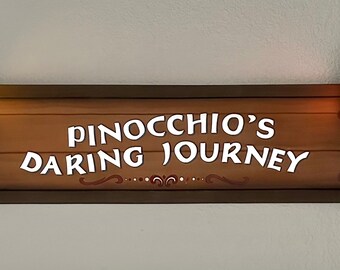 32” Pinocchio with lights Sign~ Made To Order