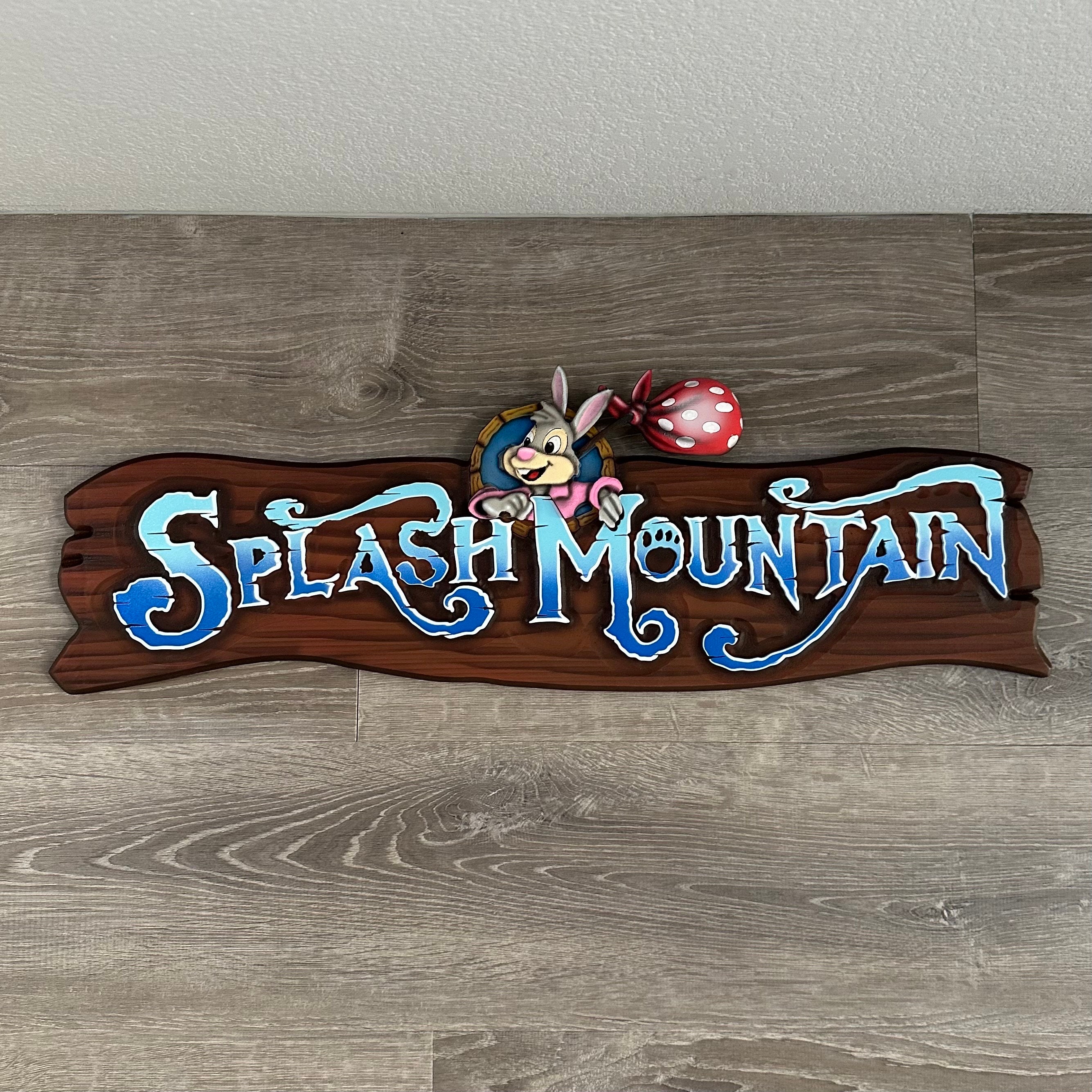 Splash Mountain sign. Made to order. 32”x10.5”