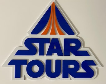 21x16 Vintage Star Tours Inspired sign~ Made to order