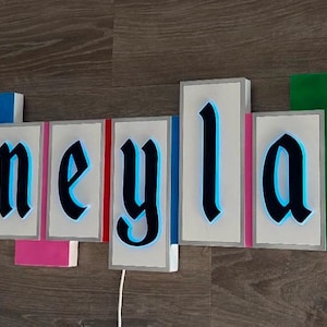 Disneyland sign with LEDs Custom Sign~ Made To Order 30”x8”